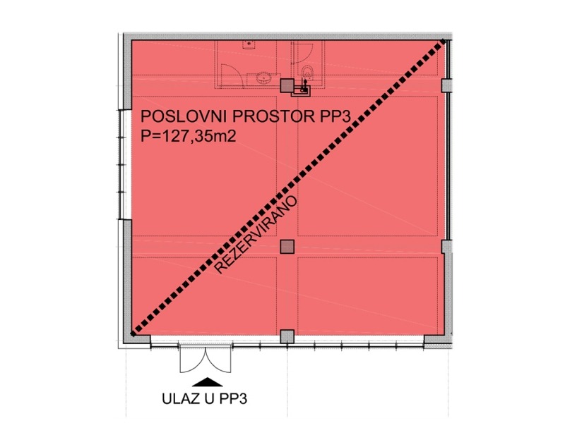 PP3 – površina 127,35 m2 PP3 – površina 127,35 m2